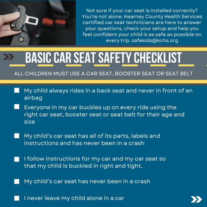 Basic Car Seat Safety Checklist