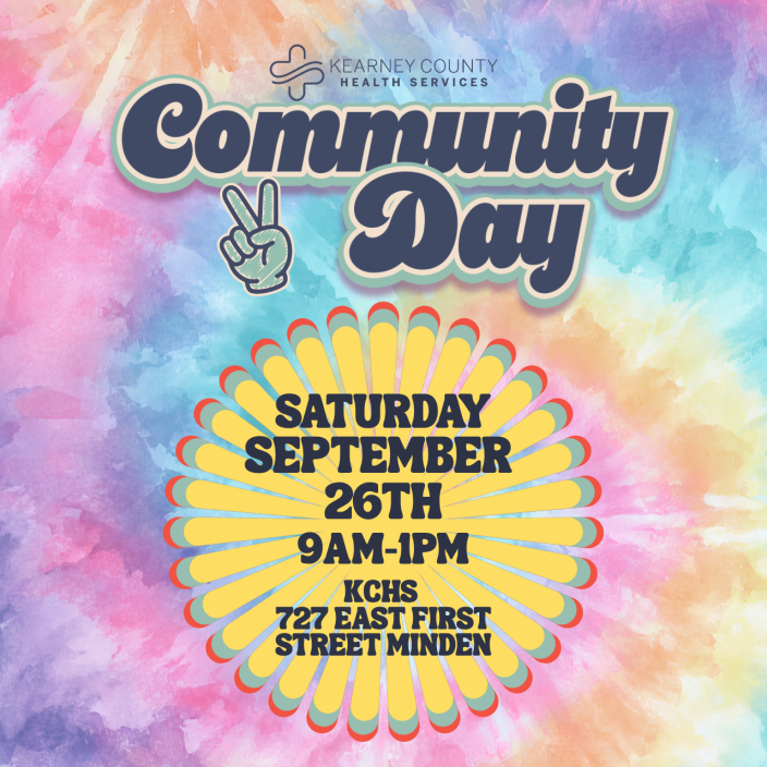 Community Day September 26th 9AM-1PM Kearney County Health Services