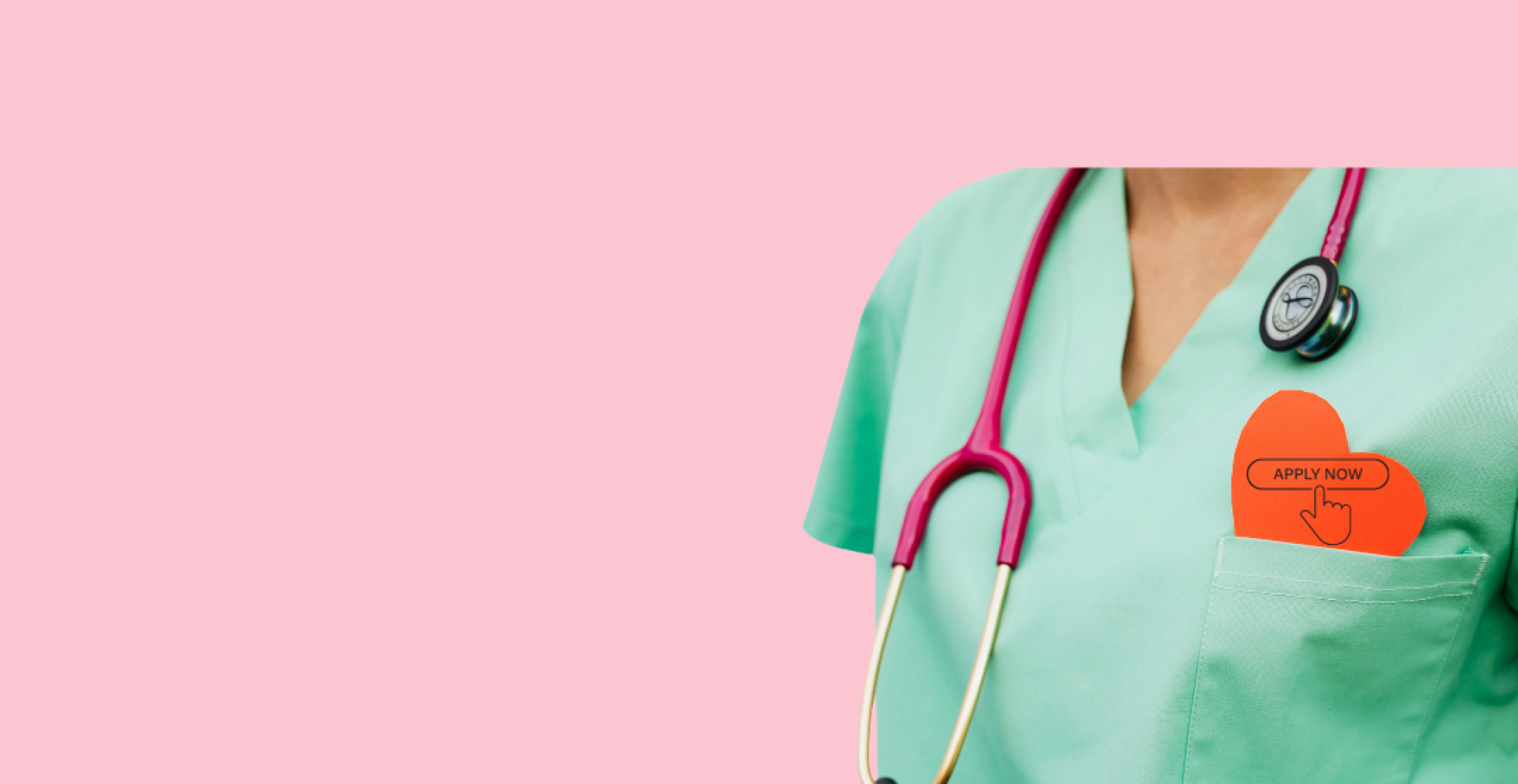 Nurse with Heart in Pocket