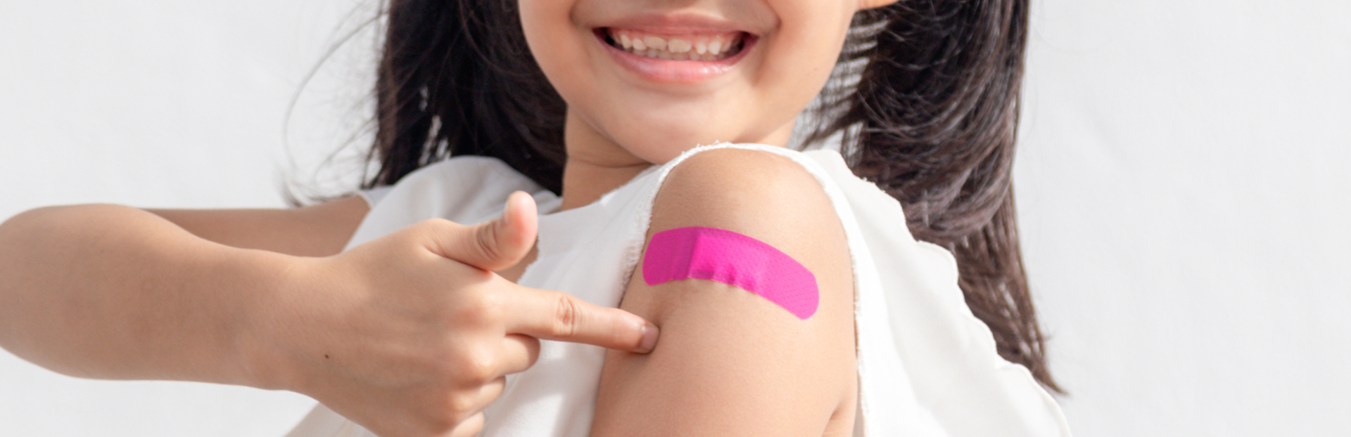 childhood vaccine bandage
