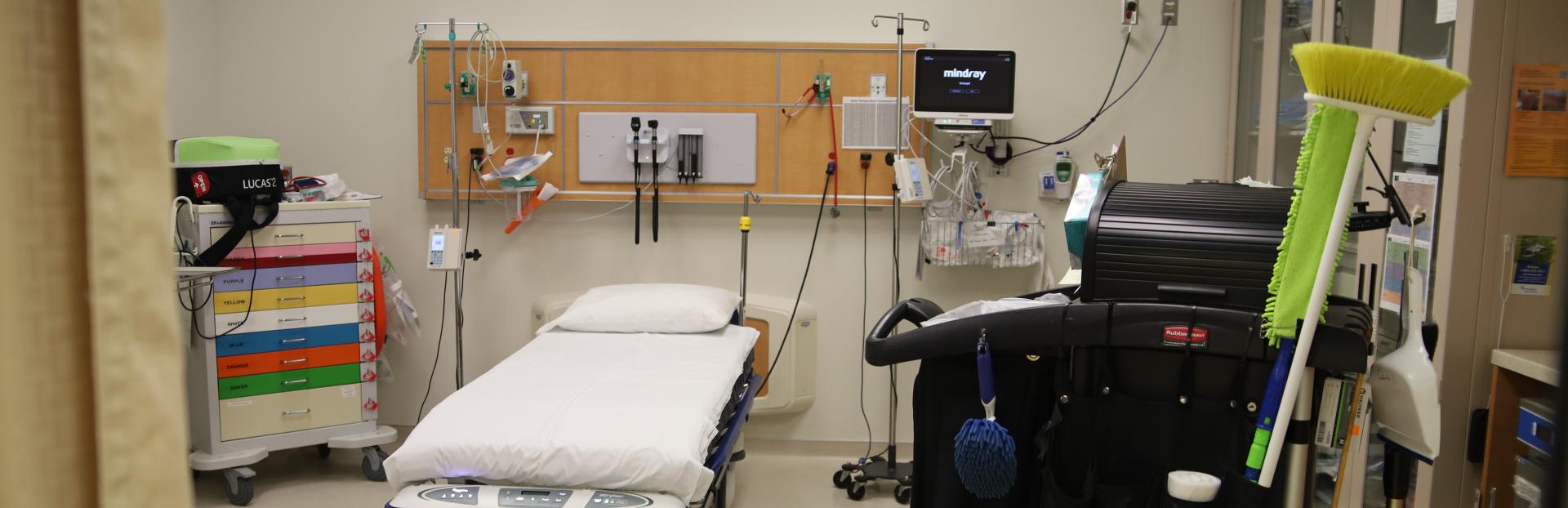 EVS Cart in Emergency Room 