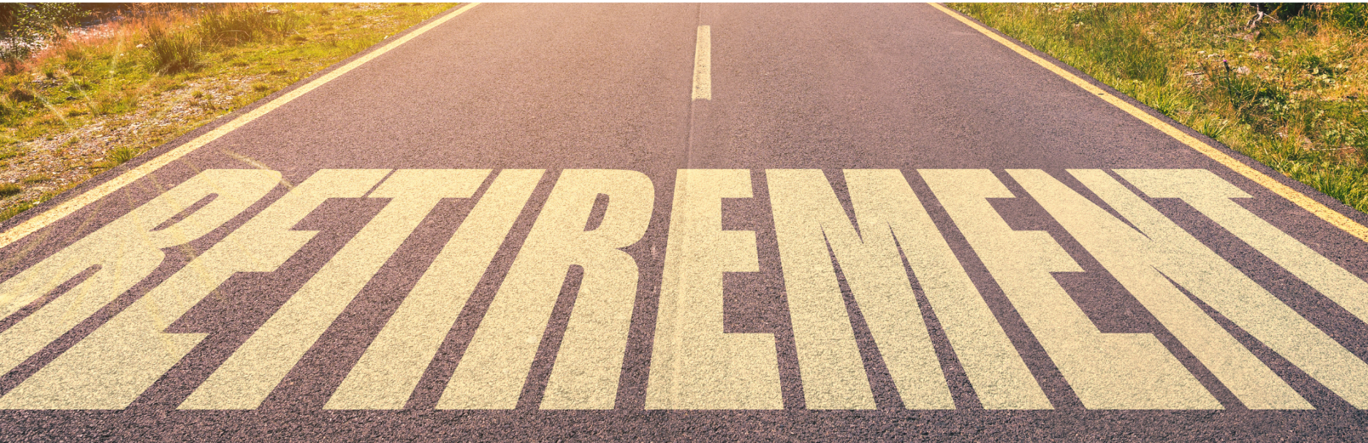 Retirement Written on Road
