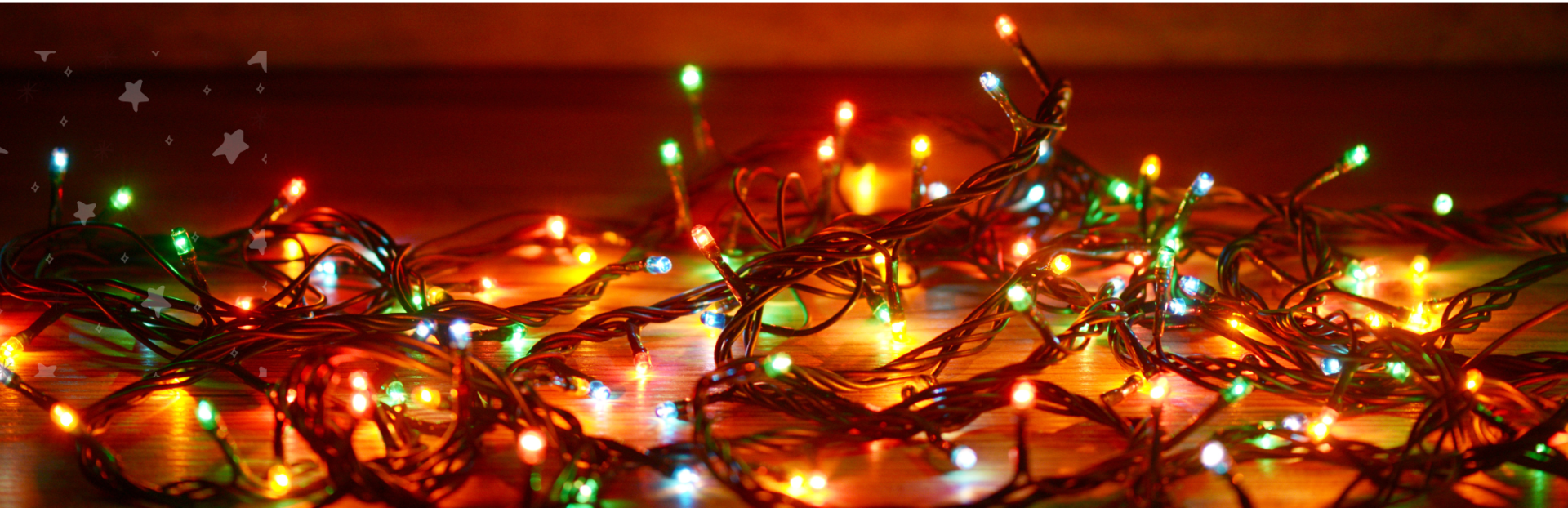 Christmas Lights tangled on floor