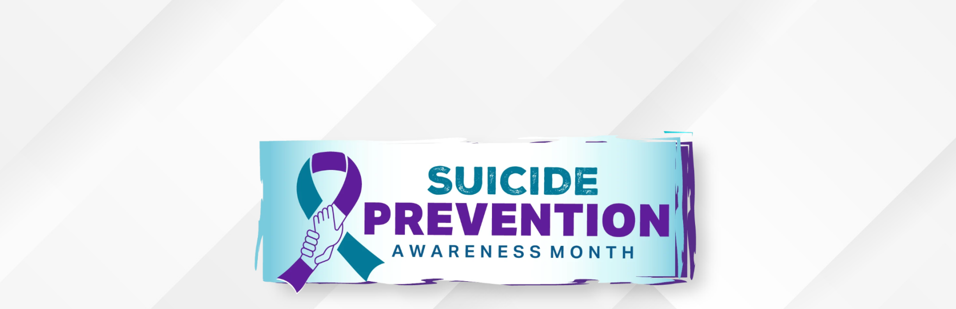 Suicide Prevention Month Logo on White Background