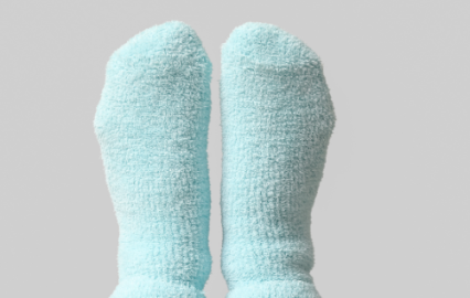 feet in socks