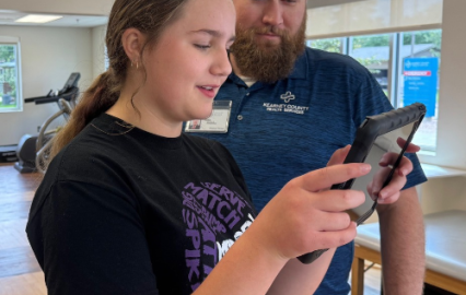 Student Completing Sway Testing