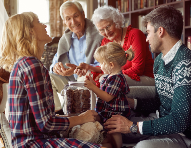 Family at Christmas