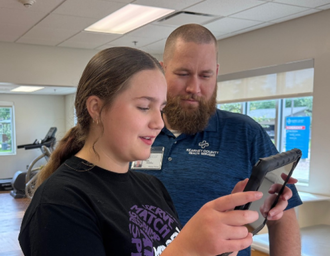Student Completing Sway Testing